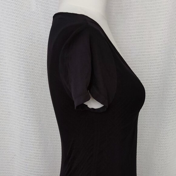 BCBG Max Azria | black short sleeve | v-neck neck | Size XS / S - Picture 2 of 9